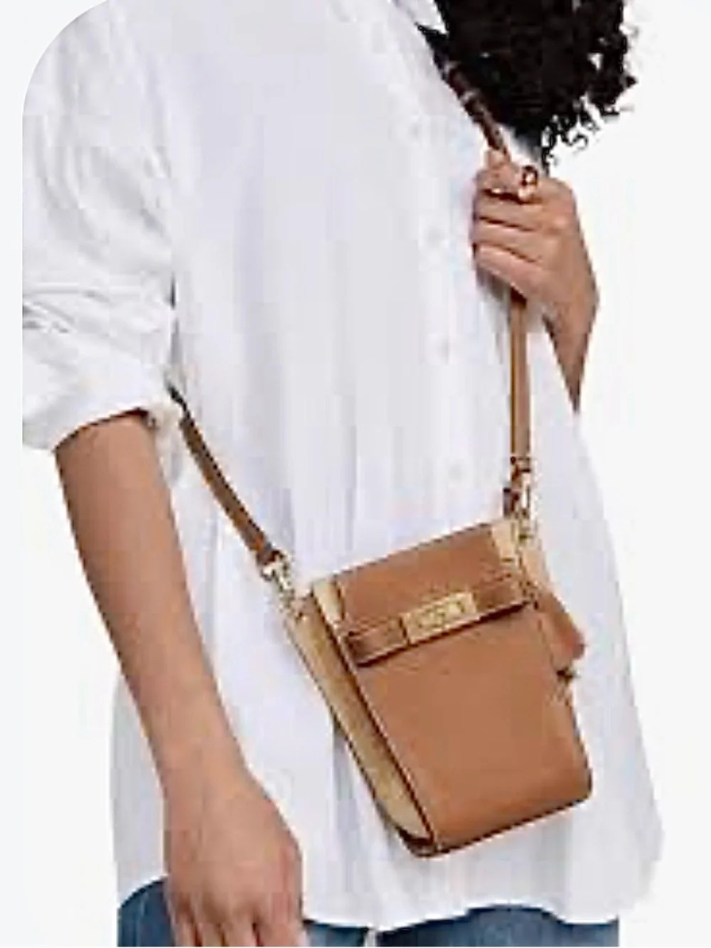 TORY BURCH- Lee Radziwill Leather Double Bucket Bag. MINT CONDITION